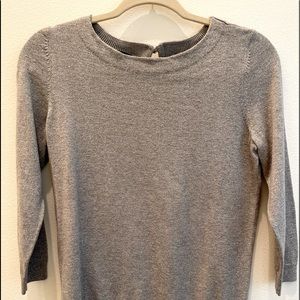Talbots silver metallic sweater
